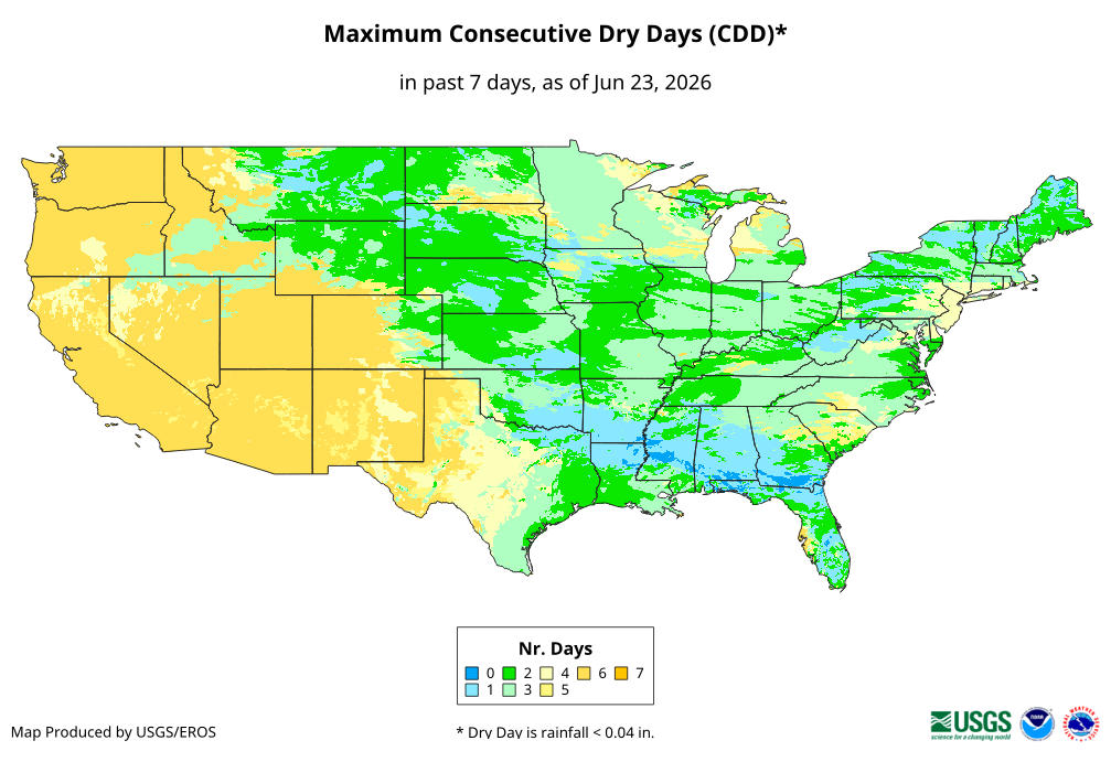 Maximum Consecutive Dry Days (CDD)