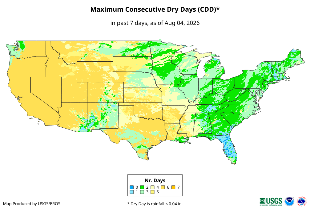 Maximum Consecutive Dry Days (CDD)