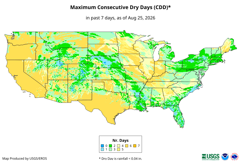 Maximum Consecutive Dry Days (CDD)