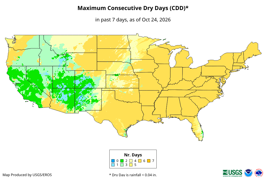 Maximum Consecutive Dry Days (CDD)