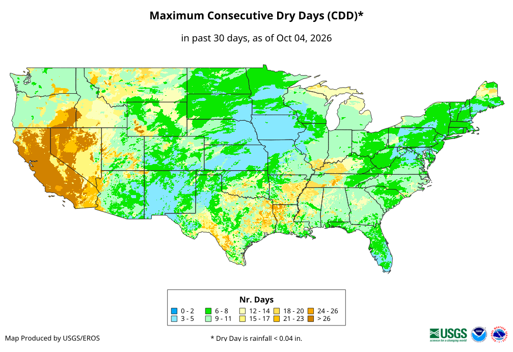 Maximum Consecutive Dry Days (CDD)