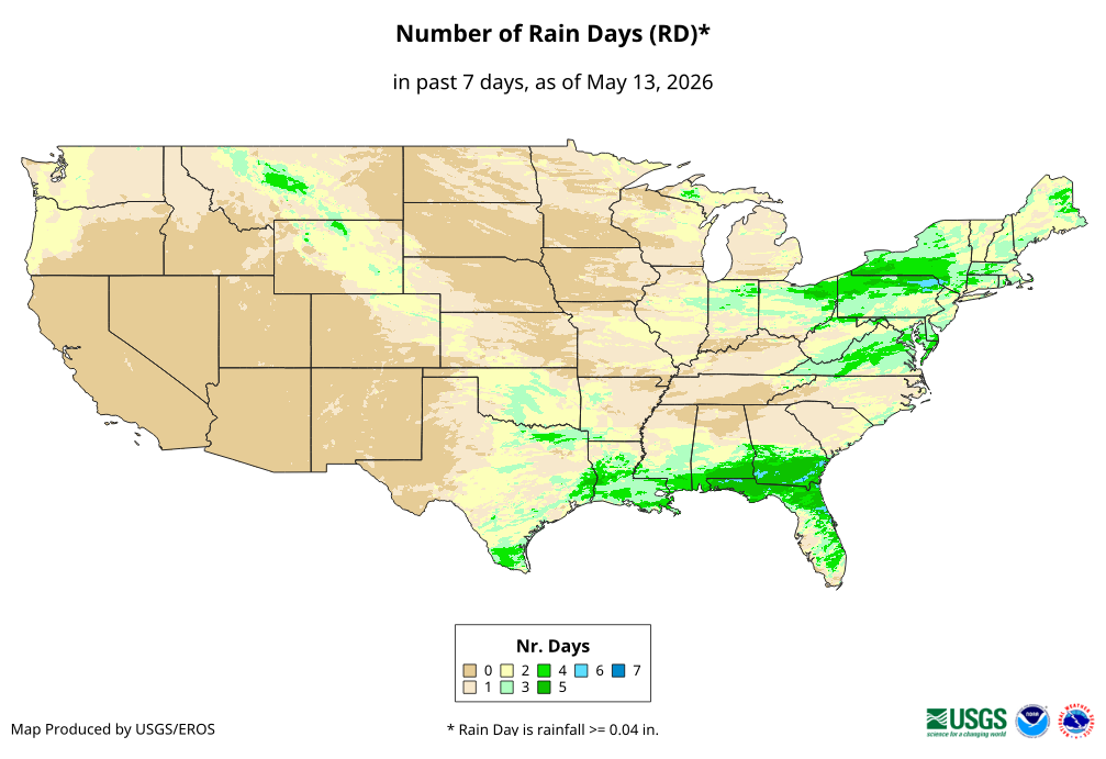 Number of Rain Days (RD)