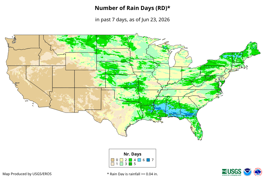 Number of Rain Days (RD)