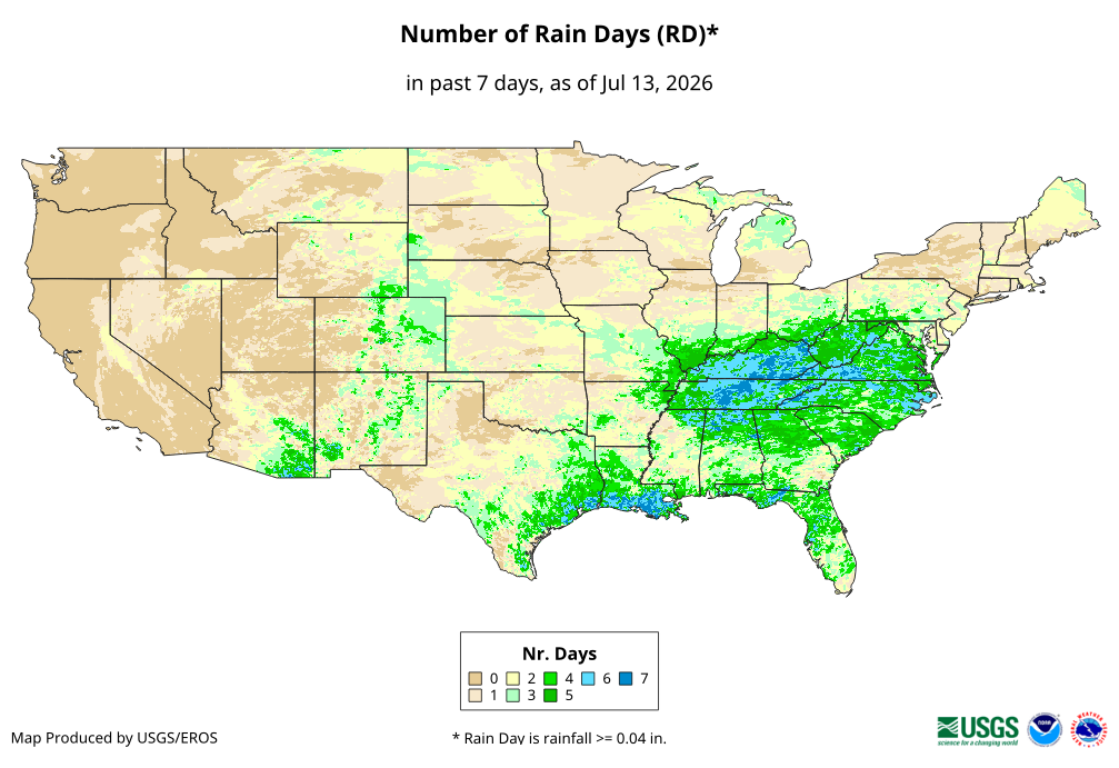 Number of Rain Days (RD)