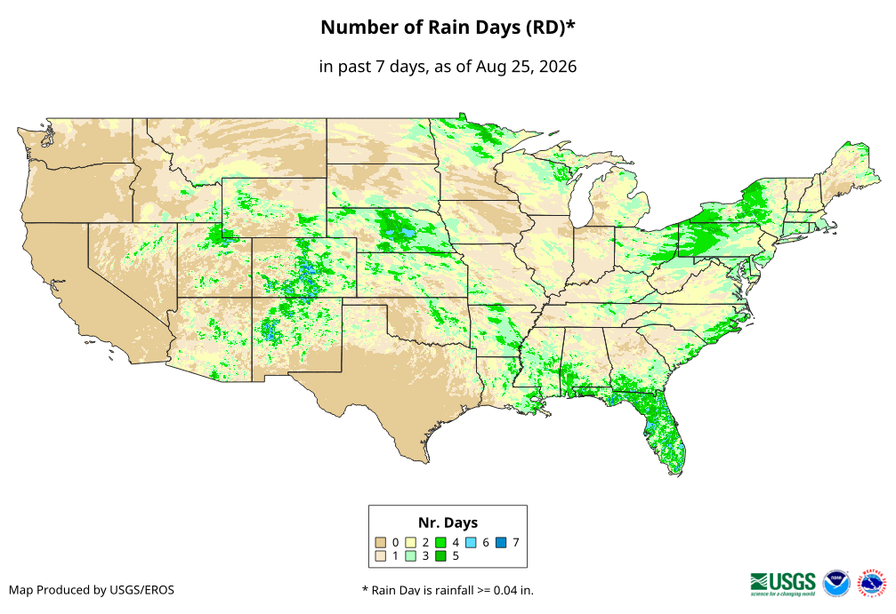Number of Rain Days (RD)