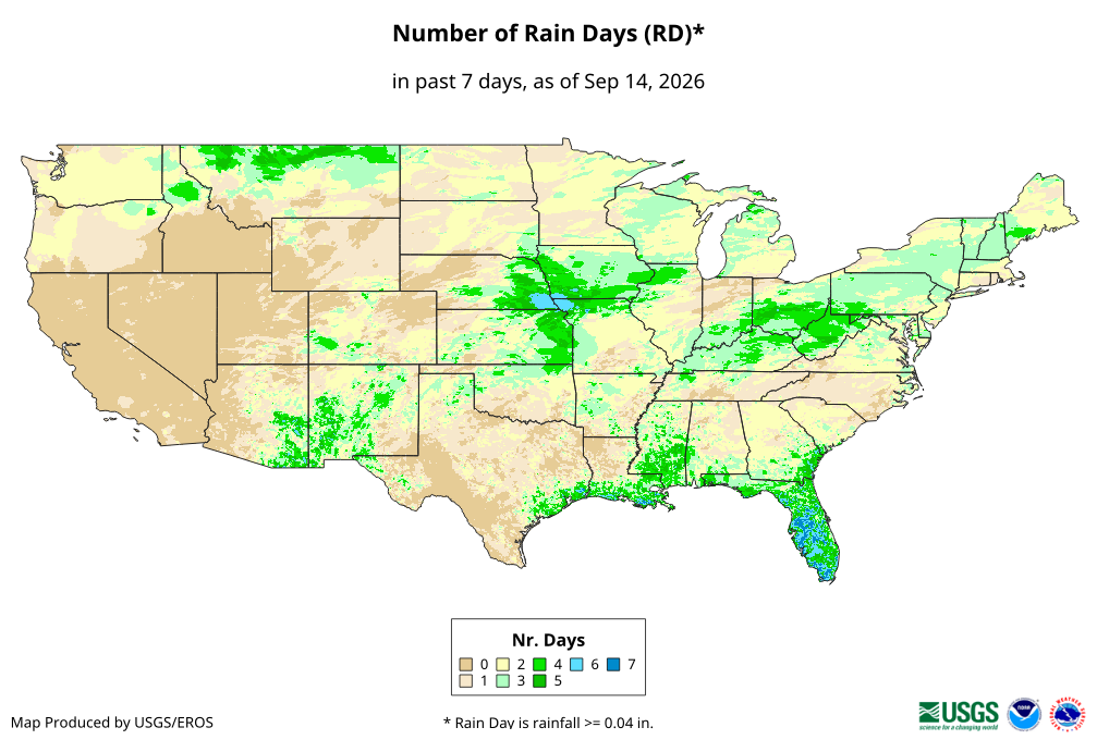 Number of Rain Days (RD)