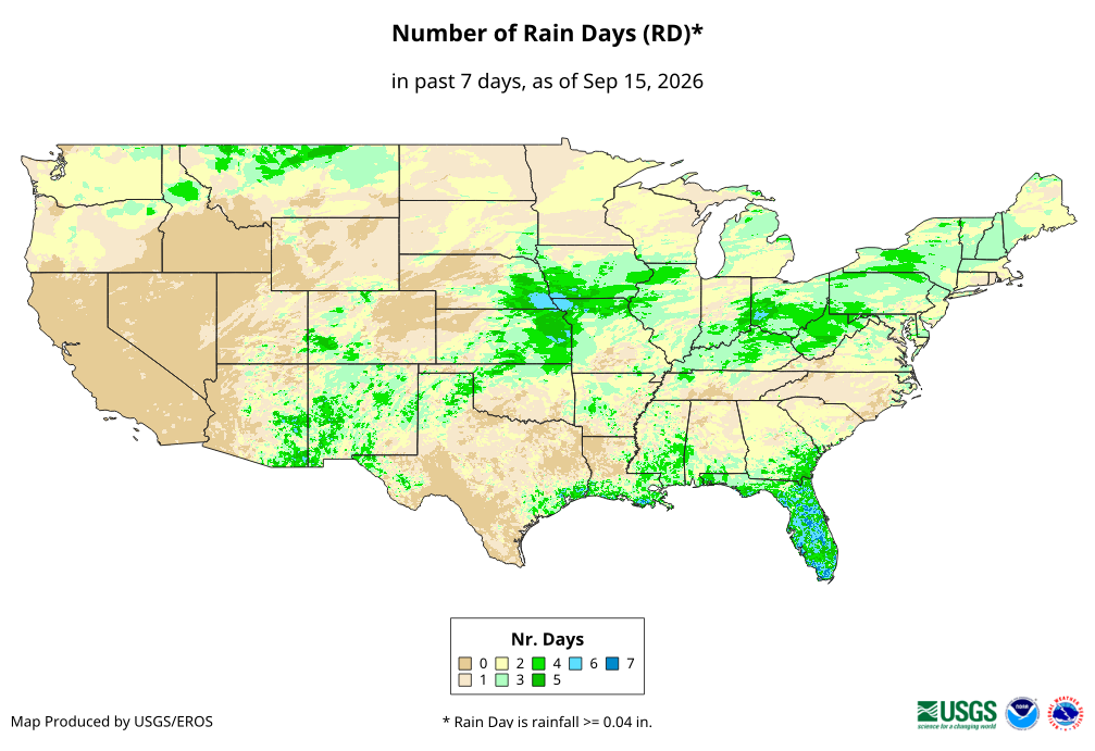 Number of Rain Days (RD)