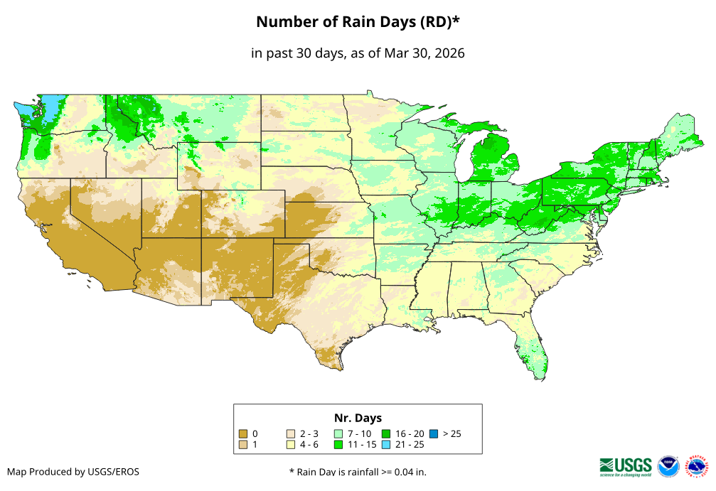 Number of Rain Days (RD)