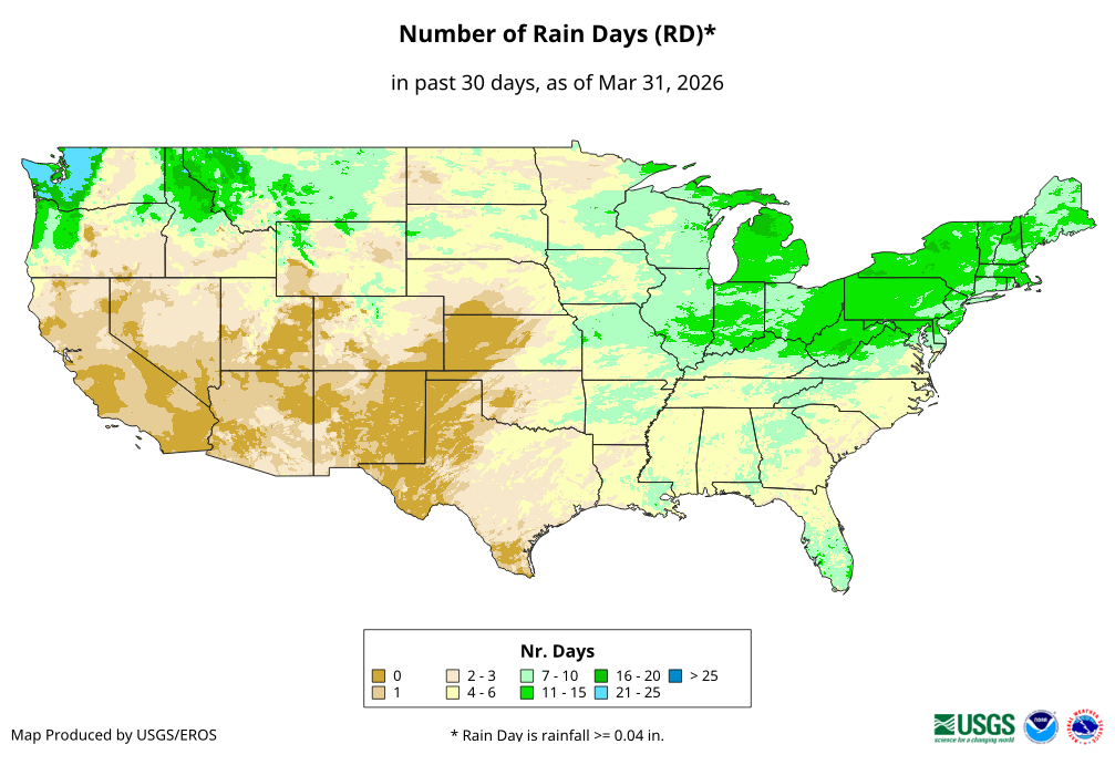Number of Rain Days (RD)