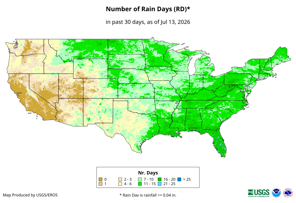 Number of Rain Days (RD)