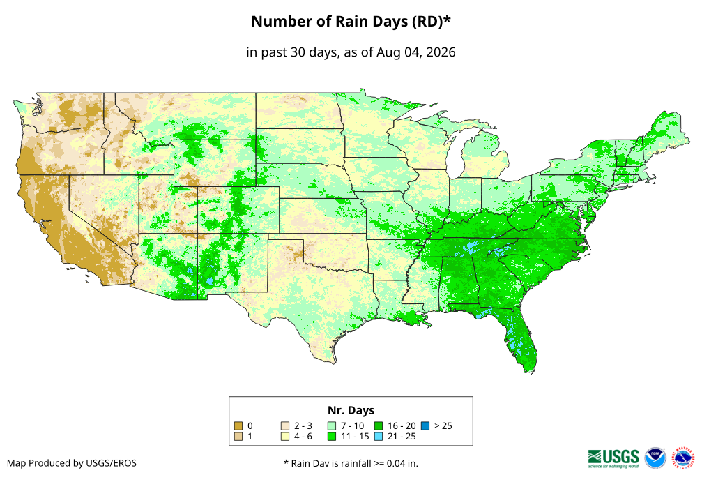 Number of Rain Days (RD)