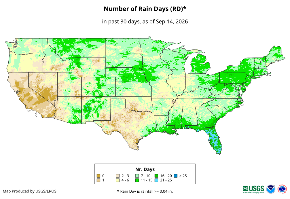 Number of Rain Days (RD)