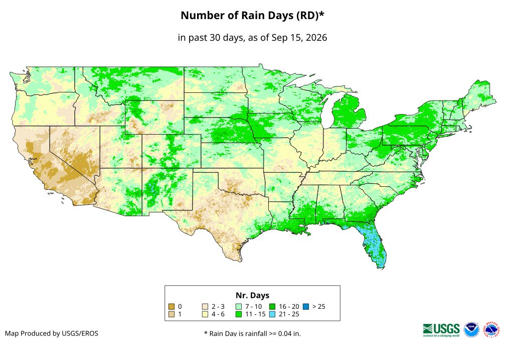 Number of Rain Days (RD)