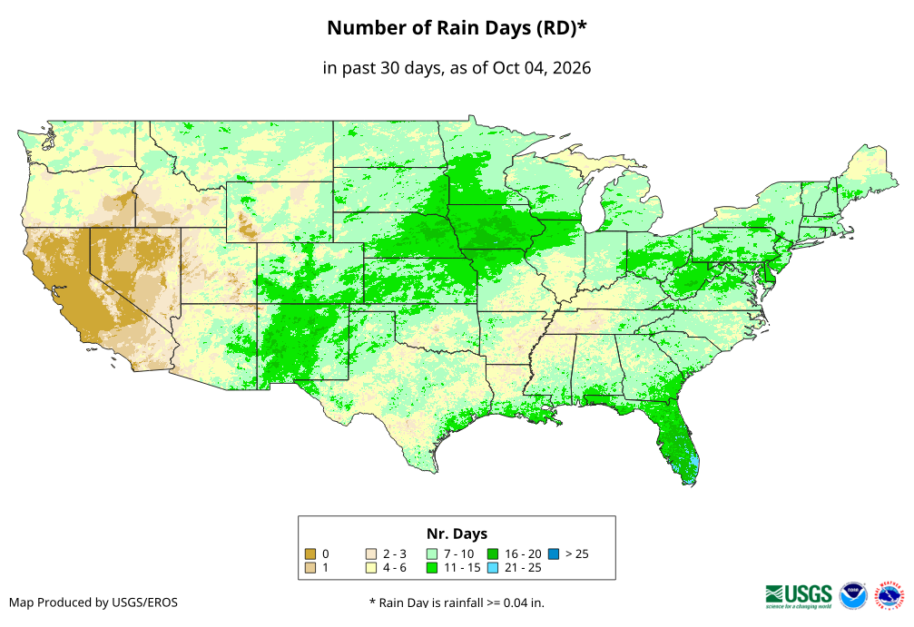 Number of Rain Days (RD)