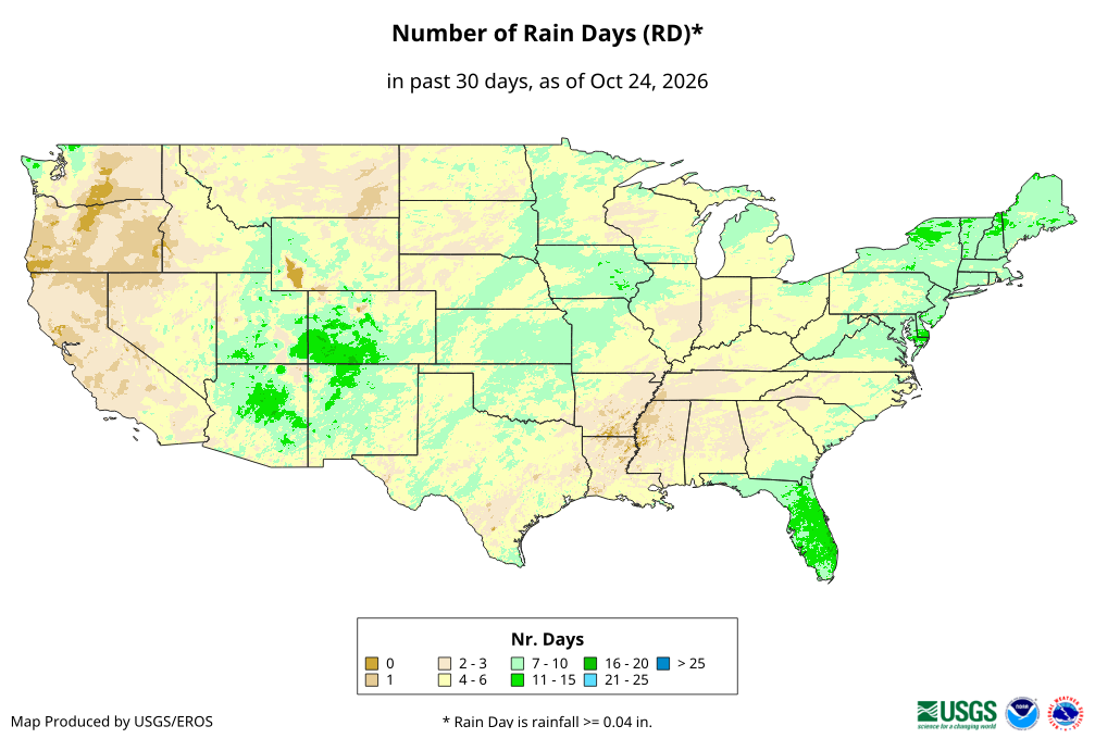 Number of Rain Days (RD)