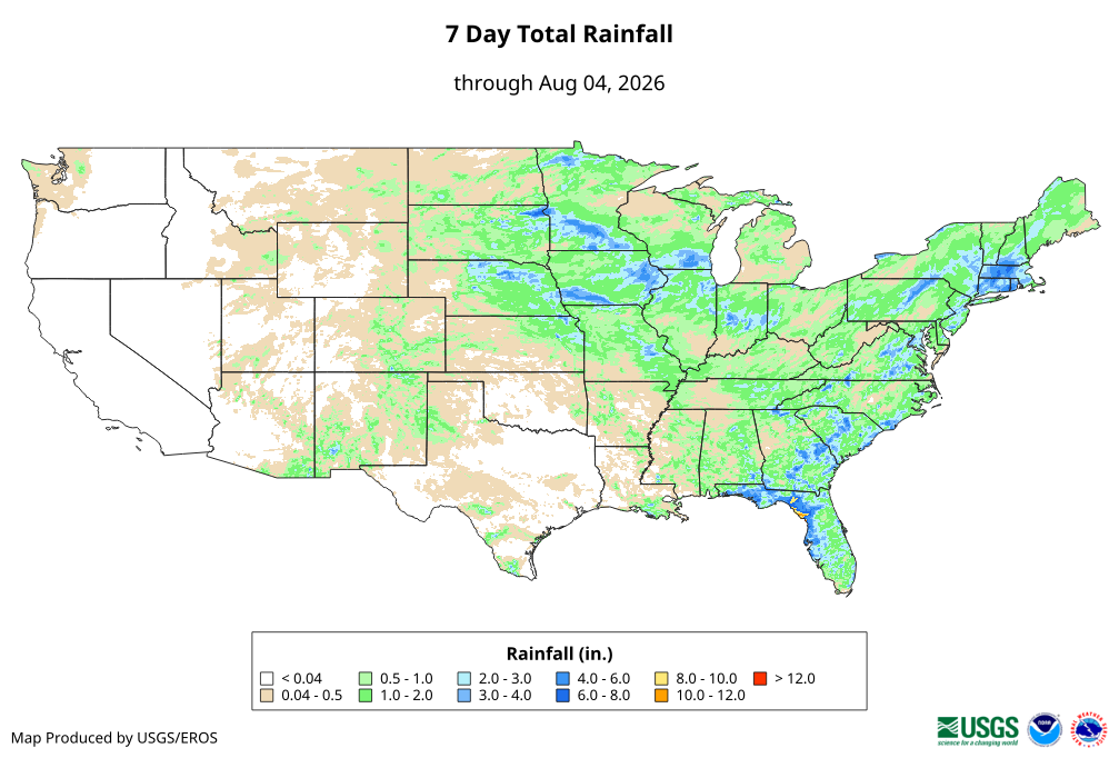 7 Day Total Rainfall