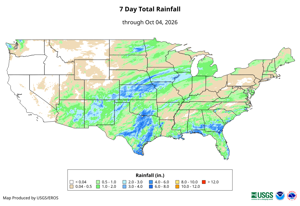 7 Day Total Rainfall