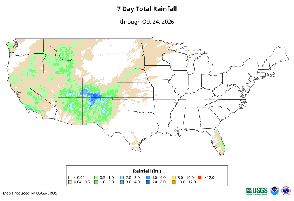 7 Day Total Rainfall